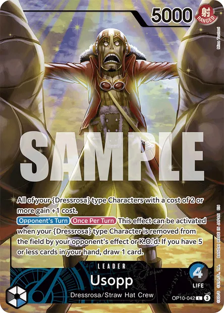Usopp, One Piece card OP10-042 — ROYAL BLOOD set