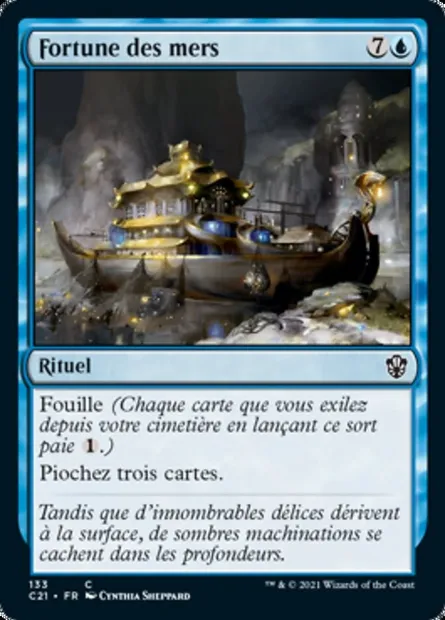 Fortune des mers, carte Magic C21 133 — extension Commander 2021