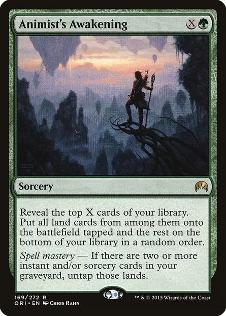 Animist's Awakening, Magic card ORI 169 — Magic Origins set