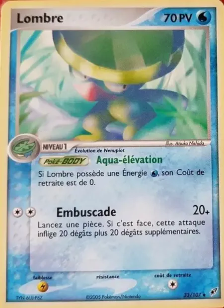Lombre, carte Pokémon DX 33 — extension EX Deoxys