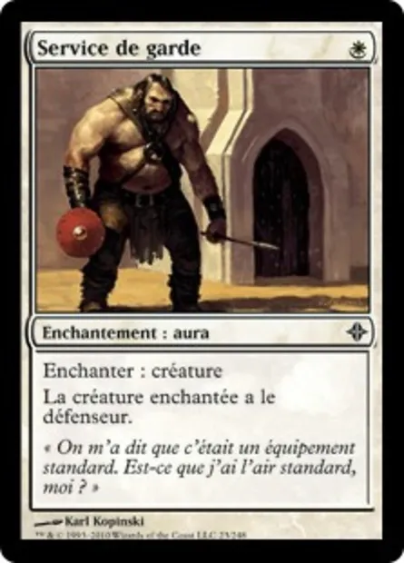 Service de garde, carte Magic ROE 23 — extension L'ascension des Eldrazi