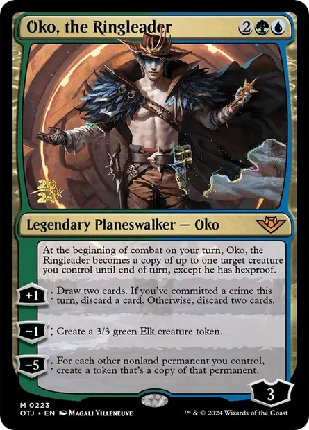 Oko, the Ringleader, Magic card POTJ 223s — Outlaws of Thunder Junction Promos set