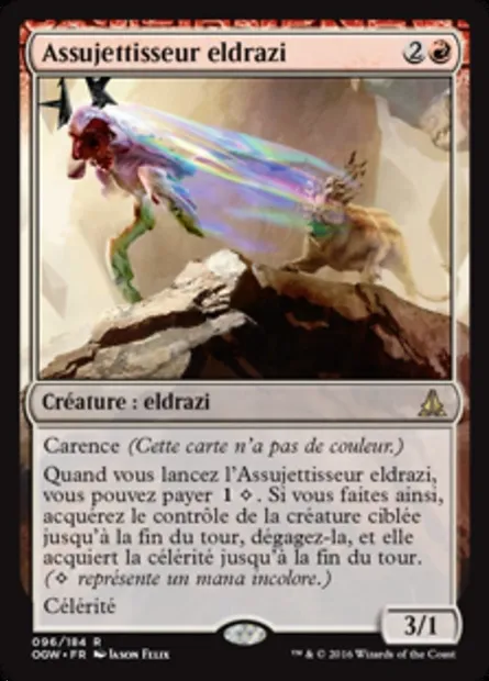 Assujettisseur eldrazi, carte Magic OGW 96 — extension Le serment des Sentinelles