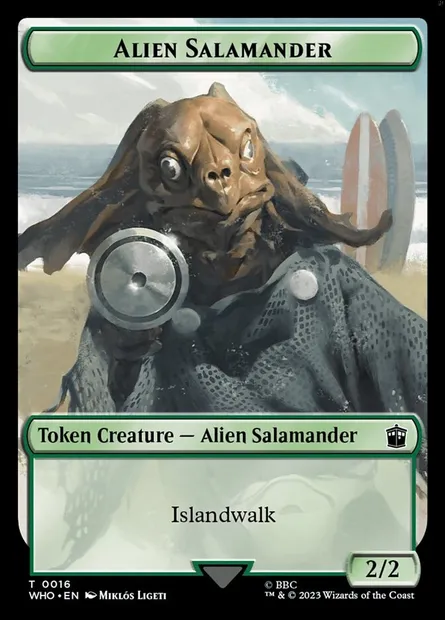 Alien Salamander, Magic card TWHO 16 — Doctor Who Tokens set