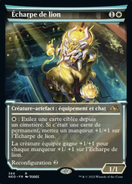 Écharpe de lion, carte Magic NEO 368 — extension Kamigawa: La Dynastie Néon