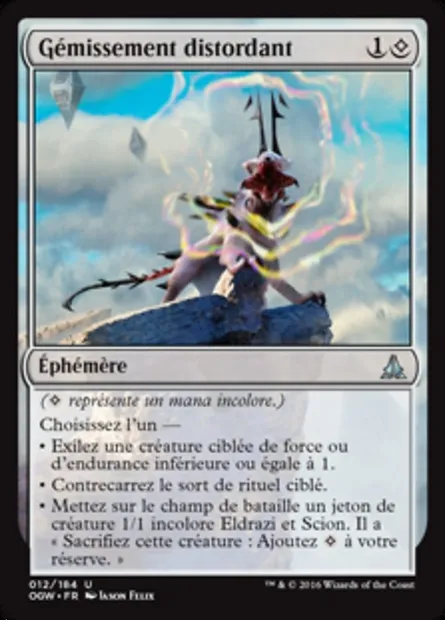 Gémissement distordant, carte Magic OGW 12 — extension Le serment des Sentinelles