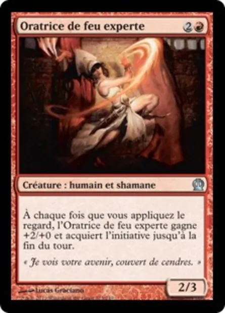 Oratrice de feu experte, carte Magic THS 123 — extension Theros