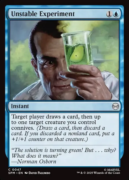 Unstable Experiment, Magic card SPM 47 — Marvel's Spider-Man set