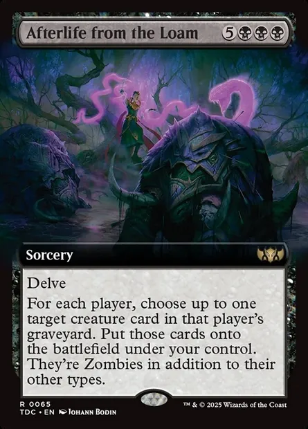 Afterlife from the Loam, Magic card TDC 65 — Tarkir: Dragonstorm Commander set