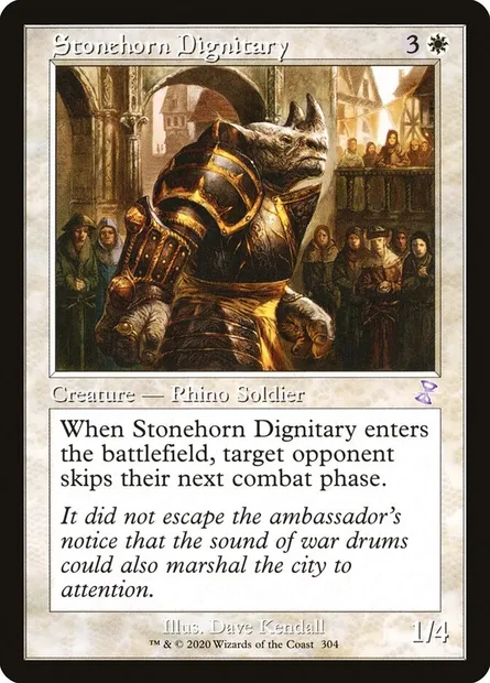 Stonehorn Dignitary, Magic card TSR 304 — Time Spiral Remastered set