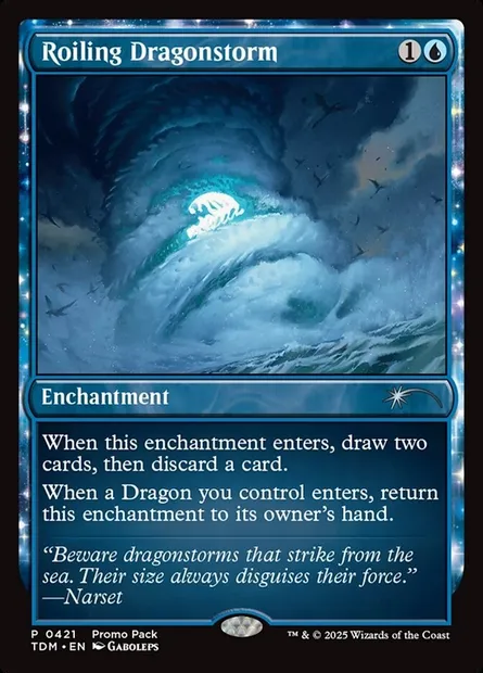 Roiling Dragonstorm, Magic card TDM 421 — Tarkir: Dragonstorm set