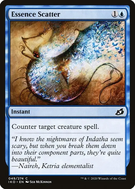 Essence Scatter, Magic card IKO 49 — Ikoria: Lair of Behemoths set