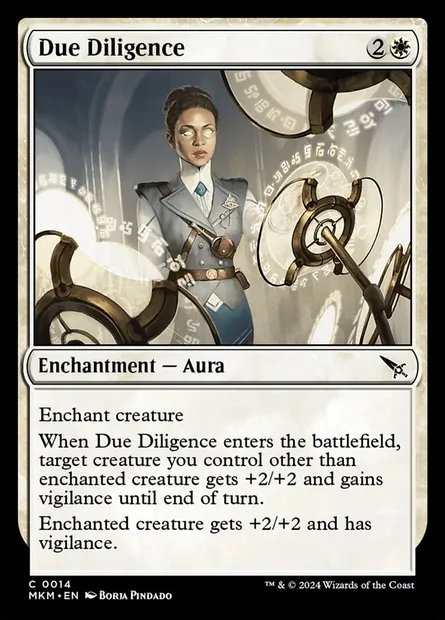 Due Diligence, Magic card MKM 14 — Murders at Karlov Manor set