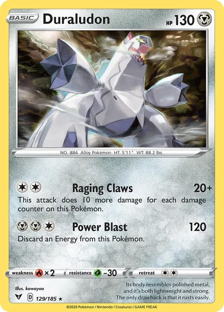 Duraludon, Pokémon card VIV 129 — Vivid Voltage set
