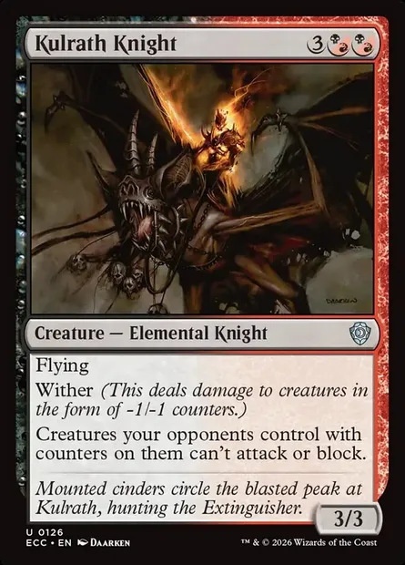 Kulrath Knight, Magic card ECC 126 — Lorwyn Eclipsed Commander set