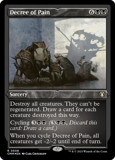 Decree of Pain, Magic card CMM 508 — Commander Masters set