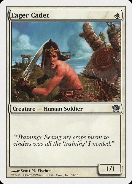 Eager Cadet, Magic card 9ED S1 — Ninth Edition set