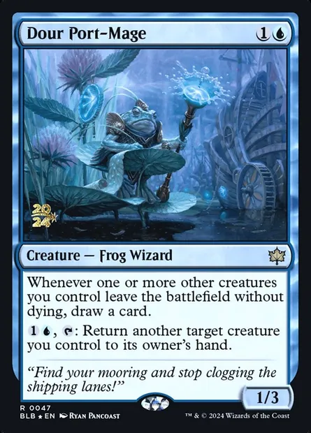 Portmage austère, carte Magic PBLB 47s — extension Bloomburrow Promos