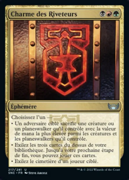 Charme des Riveteurs, carte Magic SNC 217 — extension Les rues de la Nouvelle-Capenna