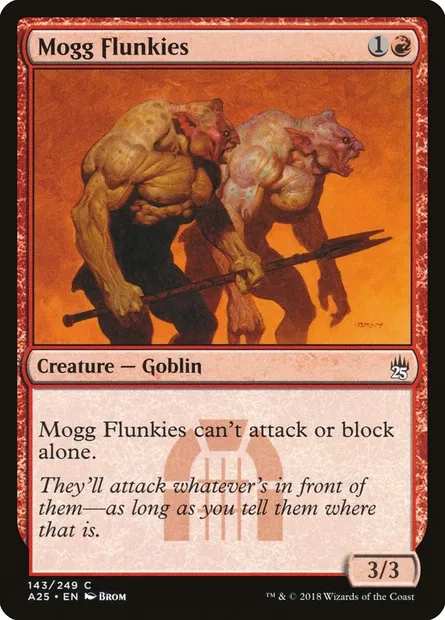 Mogg Flunkies, Magic card A25 143 — Masters 25 set
