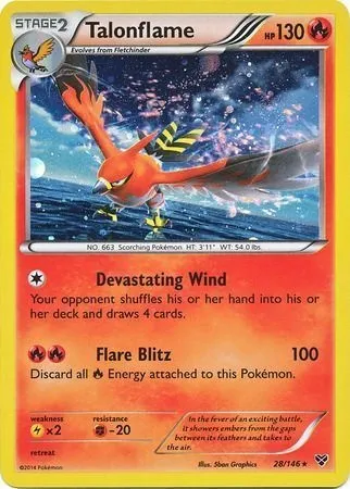 Flambusard, carte Pokémon TDX 028-10 — extension Theme Deck & Blisters Exclusives