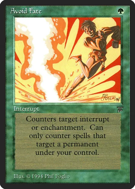 Avoid Fate, Magic card LEG 175 — Legends set