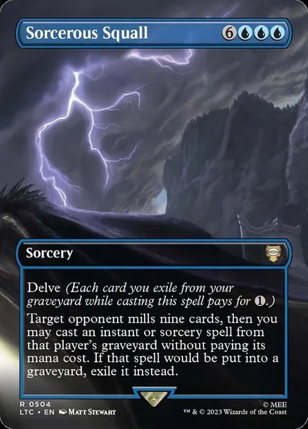 Sorcerous Squall, carte Magic LTC 504 — extension Tales of Middle-earth Commander