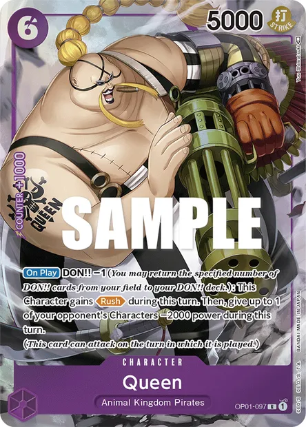 Queen, carte One Piece OP01-097 — extension ROMANCE DAWN