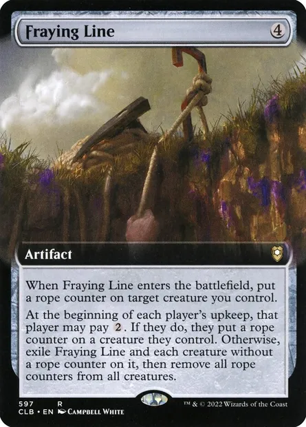 Fraying Line, Magic card CLB 597 — Commander Legends: Battle for Baldur's Gate set