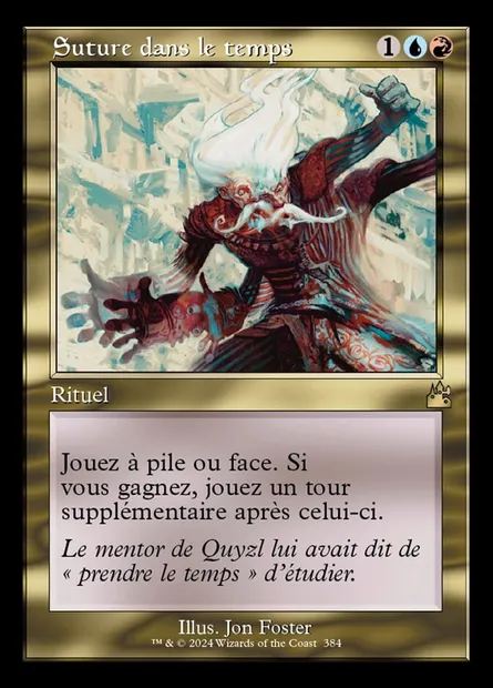 Suture dans le temps, carte Magic RVR 384 — extension Ravnica Remastered