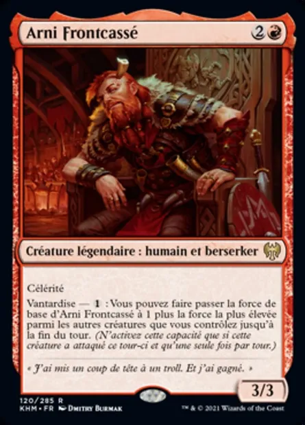 Arni Frontcassé, carte Magic KHM 120 — extension Kaldheim