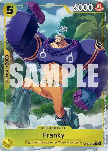 Franky, carte One Piece ST29-010 — extension EGG HEAD