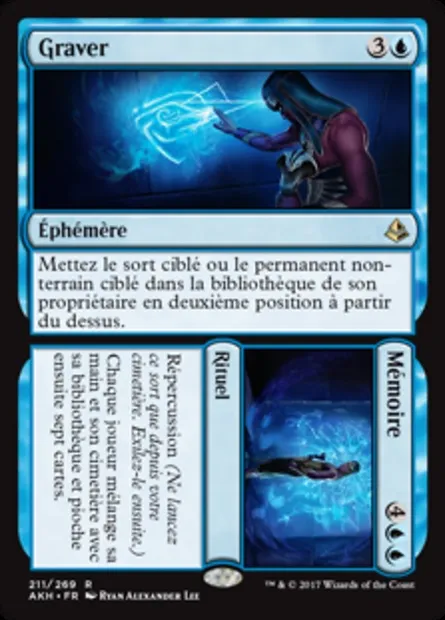 Graver // Mémoire, carte Magic AKH 211 — extension Amonkhet