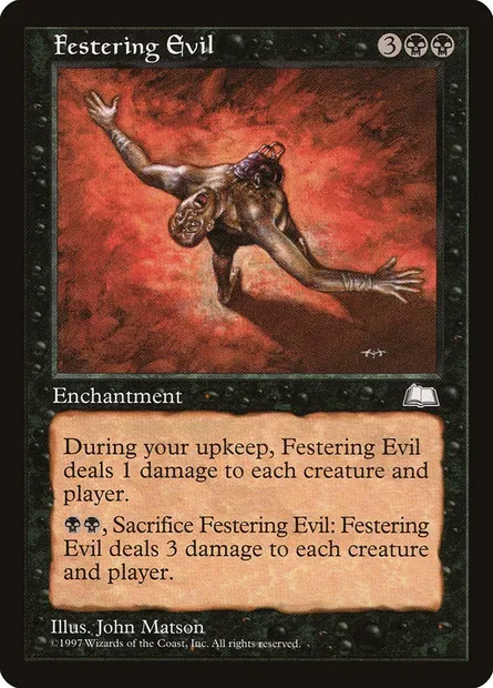 Festering Evil, Magic card WTH 68 — Weatherlight set
