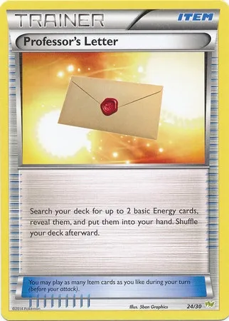 Professor's Letter, Pokémon card TK6N 024 — XY Trainer Kit: Noivern set