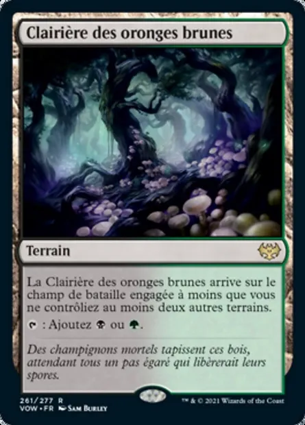 Clairière des oronges brunes, carte Magic VOW 261 — extension Innistrad : noce écarlate