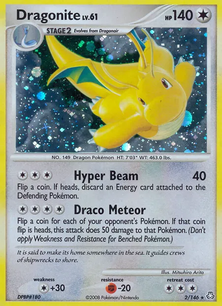 Dragonite, Pokémon card LA 2 — Legends Awakened set