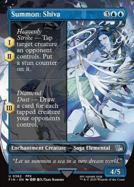 Summon: Shiva, Magic card FIN 362 — Final Fantasy set