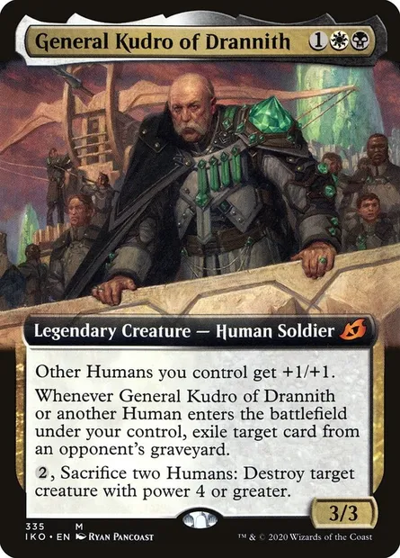 General Kudro of Drannith, Magic card IKO 335 — Ikoria: Lair of Behemoths set