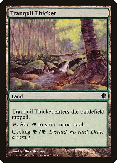 Tranquil Thicket, Magic card C13 329 — Commander 2013 set