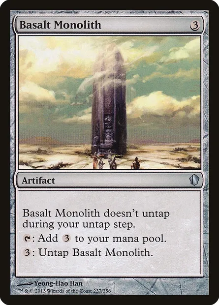 Basalt Monolith, Magic card C13 237 — Commander 2013 set