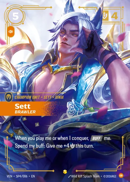 Sett, Riftbound card VEN SP4 — Vendetta set