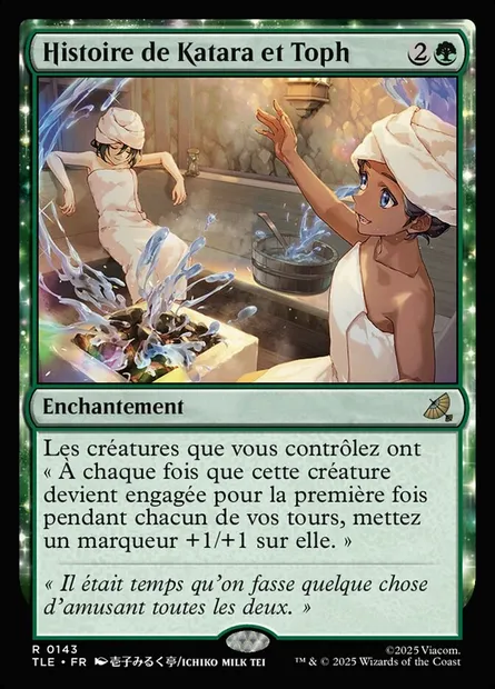 Histoire de Katara et Toph, carte Magic TLE 143 — extension Avatar: The Last Airbender Eternal