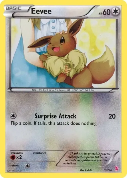Évoli, carte Pokémon TK6S 013 — extension XY Trainer Kit: Sylveon