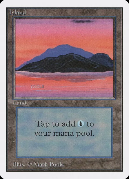 Island, Magic card 2ED 293 — Unlimited Edition set