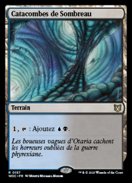 Catacombes de Sombreau, carte Magic WOC 157 — extension Wilds of Eldraine Commander