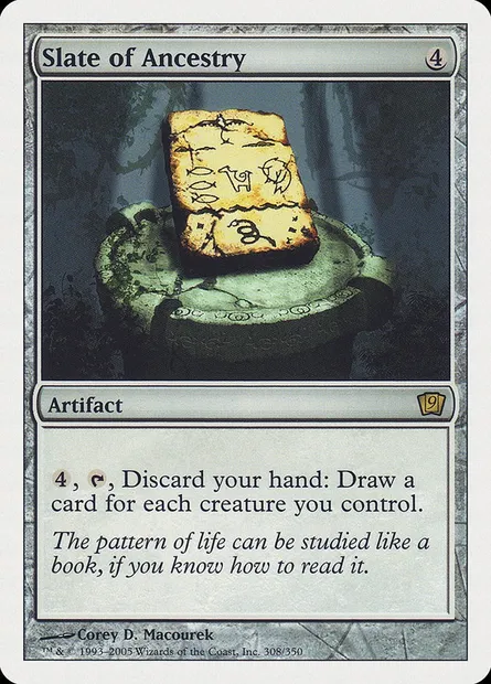 Slate of Ancestry, Magic card 9ED 308 — Ninth Edition set