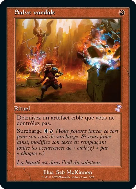 Salve vandale, carte Magic TSR 352 — extension Spirale Temporelle Remastered