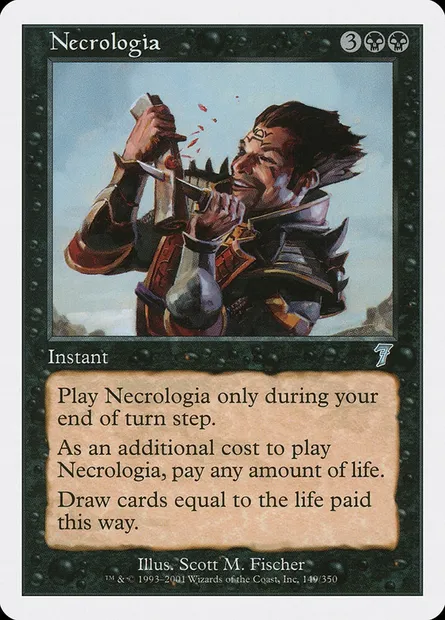 Necrologia, Magic card 7ED 149 — Seventh Edition set