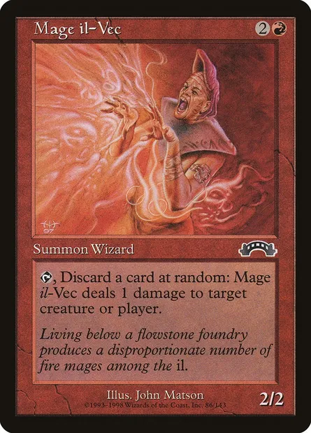 Mage il-Vec, carte Magic EXO 86 — extension Exode